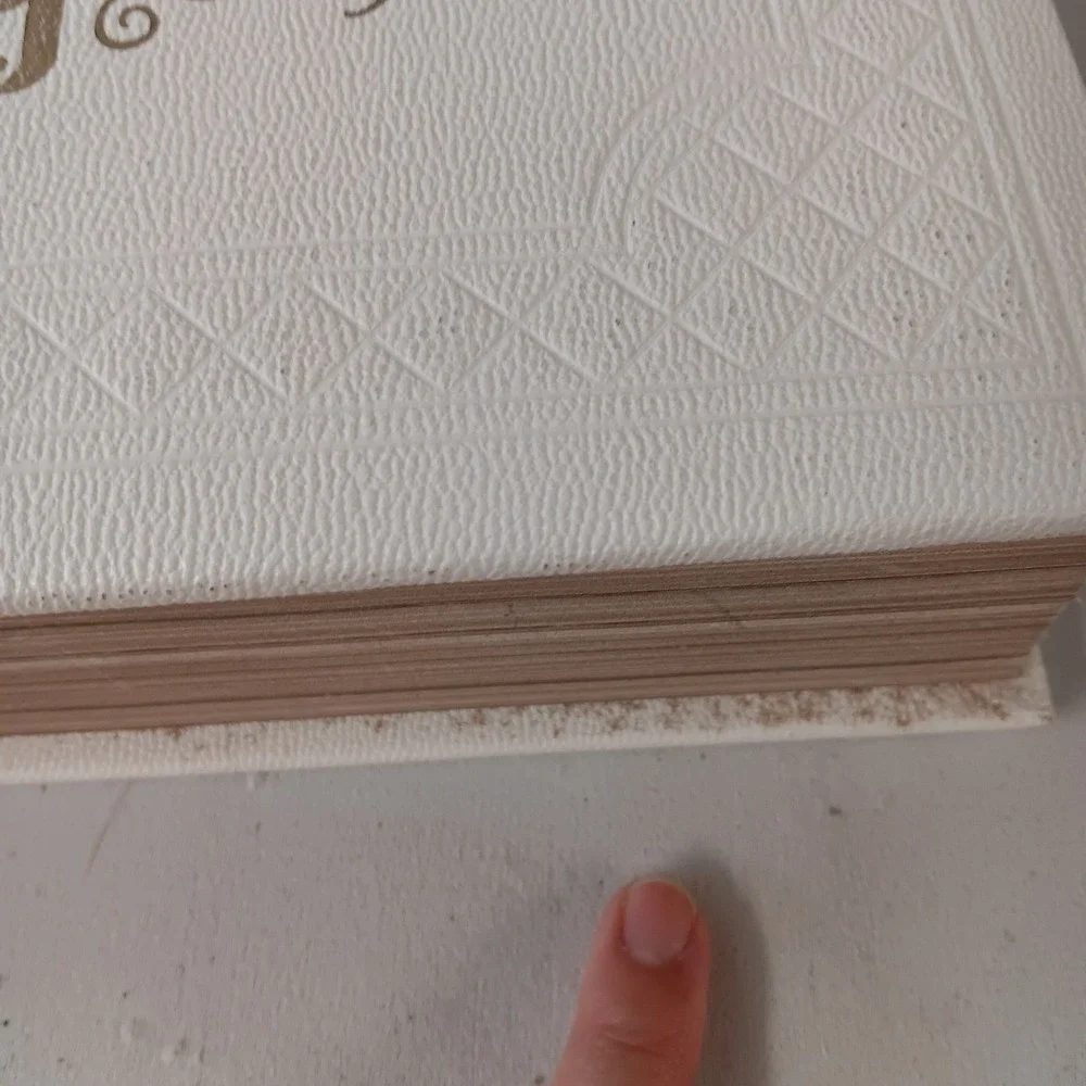 New American Catholic Bible LARGE White Leatherette Hardcover 1971 Record NAB